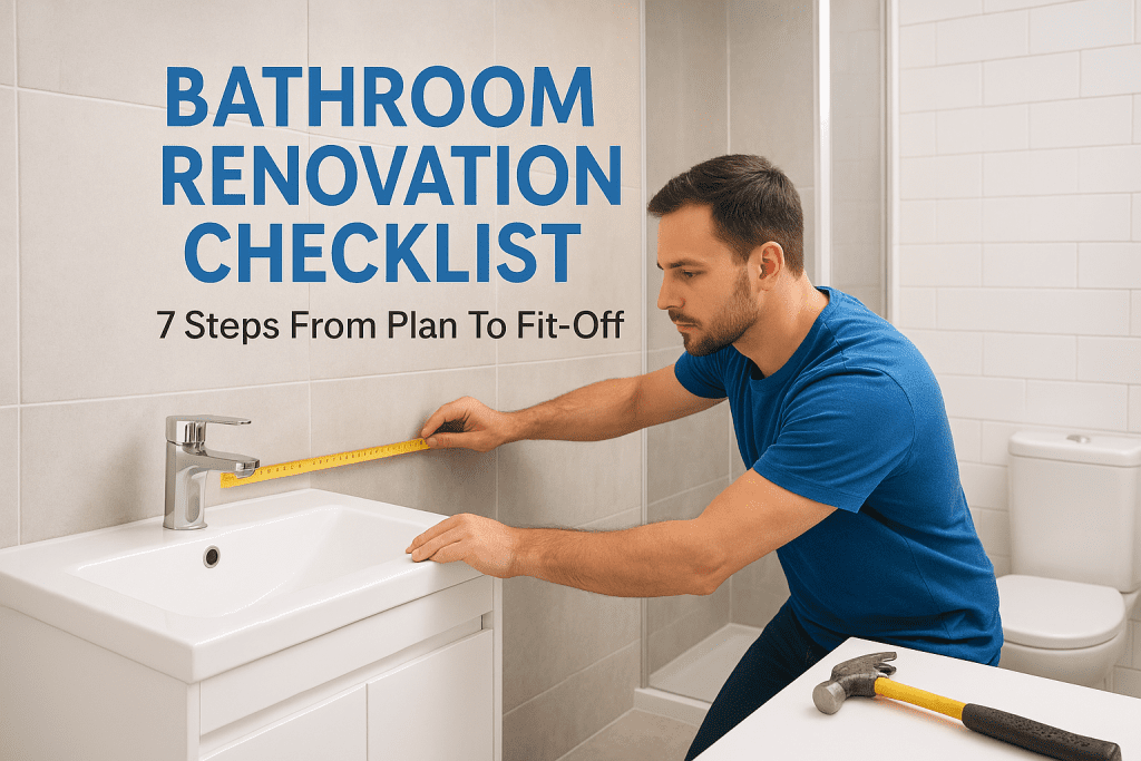 Bathroom Renovation Checklist: 7 Steps From Plan To Fit-Off