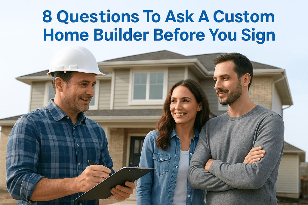 8 Questions To Ask A Custom Home Builder Before You Sign